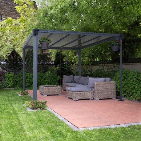 Pergola in alluminio e policarbonato 309x309cm Milano™ 3000 - Canopia by Palram