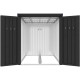 Box in metallo antracite per 3 biciclette Kosto 2,74 m² - X-METAL