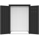 Armadio da giardino in metallo antracite Kosto 2240L - X-METAL