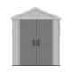 Casetta da giardino in HDPE SunLife beige 4,97 m² + pavimento - JOBU