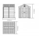 Casetta da giardino in HDPE SunLife beige 4,97 m² + pavimento - JOBU