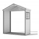 Modulo di estensione da 2,2 m² per casetta da giardino in resina beige Sunlife - JOBU