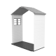 Modulo di estensione da 2,2 m² per casetta da giardino in resina beige Sunlife - JOBU