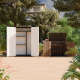 Armadio da giardino SunLife in polietilene ad alta densità 40 mm beige - H.202 cm - JOBU
