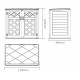 Box da giardino multifunzionale SunLife in HDPE beige - H.119 cm - 2 contenitori - JOBU