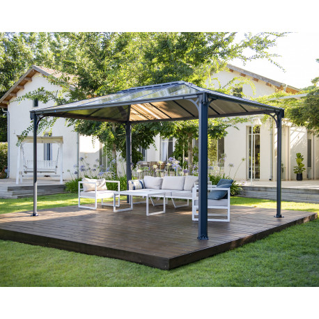 Pergola in alluminio e policarbonato 430x295,5cm Martinique 4300 Canopia by Palram