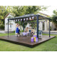 Pergola in alluminio e policarbonato 430x295,5cm Martinique 4300 Canopia by Palram