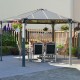 Pergola in alluminio e policarbonato Monaco™ 450x390cm - Canopia by Palram