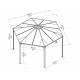 Pergola in alluminio e policarbonato Monaco™ 450x390cm - Canopia by Palram