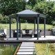 Pergola in alluminio e policarbonato 359x414,5cm Roma™ - Canopia by Palram