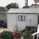 Casetta da giardino in HDPE SunLife beige 7,17 m² + pavimento - JOBU
