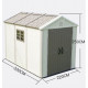 Casetta da giardino in HDPE SunLife beige 7,17 m² + pavimento - JOBU