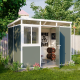 Casetta da giardino modulare coibentata 3x2m antracite e bianca - pavimento incluso - Everbox