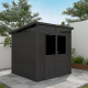 Casetta da giardino in legno composito 19,2 mm antracite 4,51 m² WINSTON skylight - Woodlife Garden