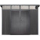 Casetta da giardino in legno composito 19,2 mm antracite 5,95 m² GORDON Skylight- Woodlife Garden