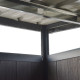 Casetta da giardino in legno composito 19,2 mm antracite 5,95 m² GORDON Skylight- Woodlife Garden