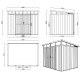 Casetta da giardino in legno composito 19,2 mm antracite 5,95 m² GORDON Skylight- Woodlife Garden