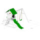 Area giochi POUET-POUET in legno termotrattato con 2 altalene e 1 scivolo - Abracadaprout