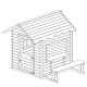 Casetta per bambini Schproutch in legno termotrattato FSC - Abracadaprout