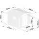 Casetta da giardino Kosto doppia falda in acciaio zincato grigio scuro 7,56 m² + kit di ancoraggio - X-Metal