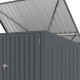 Contenitore multifunzionale 2300 L - 2 pattumiere in acciaio zincato - X-METAL