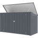 Contenitore multifunzionale 3150L - 3 pattumiere in acciaio zincato - X-METAL