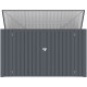 Contenitore multifunzionale 3150L - 3 pattumiere in acciaio zincato - X-METAL