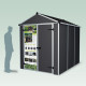 Casetta da giardino RUBICON  5,6m² in alluminio e policarbonato - Canopia by Palram