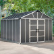 Casetta da giardino in policarbonato 11,7m² senza pavimento YUKON - Canopia by Palram