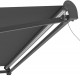 Tenda da sole motorizzata 350x250cm EASY antracite telo poliestere antracite - X-METAL
