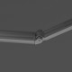 Tenda da sole motorizzata 350x250cm EASY antracite telo poliestere antracite - X-METAL