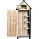 Armadio da giardino in legno termotrattato e laccato FSC 77x54x179 cm con ripiani - Arbor