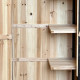 Armadio da giardino in legno termotrattato e laccato FSC 77x54x179 cm con ripiani - Arbor