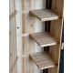 Armadio da giardino in legno termotrattato e laccato FSC 77x54x179 cm con ripiani - Arbor