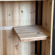 Armadio da giardino in legno termotrattato e laccato FSC 77x54x179 cm con ripiani - Arbor