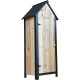 Armadio da giardino in legno termotrattato e laccato FSC 77x54x179 cm con ripiani - Arbor