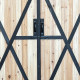 Armadio da giardino a doppia anta in legno termotrattato FSC 140x50x162cm - Arbor