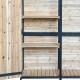 Armadio da giardino a doppia anta in legno termotrattato FSC 140x50x162cm - Arbor