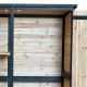 Armadio da giardino a doppia anta in legno termotrattato FSC 140x50x162cm - Arbor