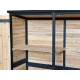 Armadio da giardino a doppia anta in legno termotrattato FSC 140x50x162cm - Arbor