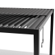 Pergola bioclimatica autoportante in alluminio antracite 3x4m FIRST - X-METAL