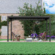 Pergola bioclimatica autoportante in alluminio antracite 3x4m FIRST - X-METAL