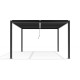 Pergola bioclimatica autoportante in alluminio antracite 3x4m FIRST - X-METAL