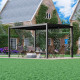 Pergola bioclimatica autoportante in alluminio antracite 3x4m FIRST - X-METAL