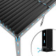 Pergola bioclimatica autoportante DOBLA in alluminio con doppie alette  antracite 4x3m - X-METAL