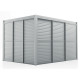 Parete completa di 3 pannelli scorrevoli con alette apribili - 300cm - grigio chiaro - X-METAL