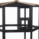 Voliera in legno FSC termotrattato diam. 150 cm x H.179 cm - Shelty Pet