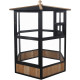 Voliera in legno FSC termotrattato diam. 150 cm x H.179 cm - Shelty Pet