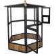 Voliera in legno FSC termotrattato diam. 150 cm x H.179 cm - Shelty Pet