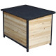 Cuccia in legno termotrattato FSC 104x66x70cm per cani di taglia media - Shelty Pet